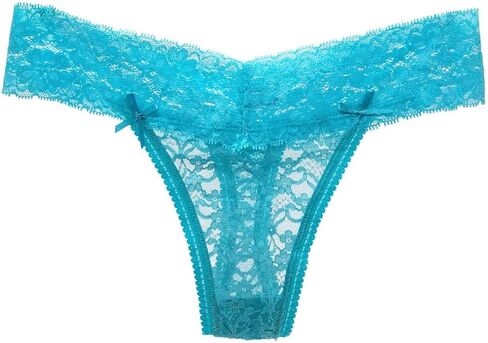 Women's Breathable Cotton Thong Lace Panties Pack of 6 in Saudi Arabia
