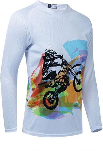 Long Sleeve MTB Jersey Women, Dirt Bike Shirt for Mountain Motocross Biking BMX Motorcycle Fishing Off Racing in Saudi Arabia