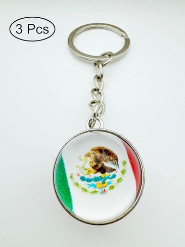 LLBFHH 3 Pcs South America Countries Flag Key Chain, Cool Keychain for Car Keys, Stainless Steel Keyrings & Keychains in Kuwait