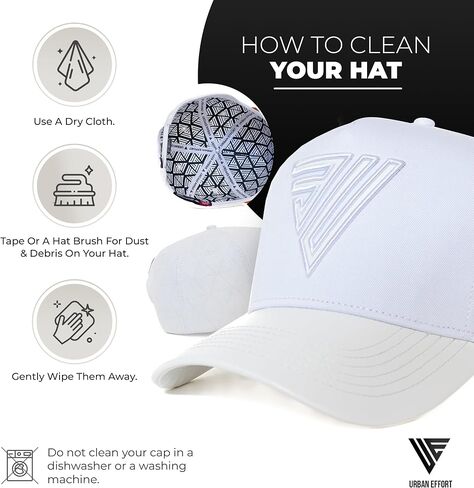 قبعة خلفية شبكية عصرية من Urban Effort - قبعة بيسبول 5-Panel قبعة سائق الشاحنة للنساء - قبعة Snapback عصرية للأماكن الخارجية in Saudi Arabia