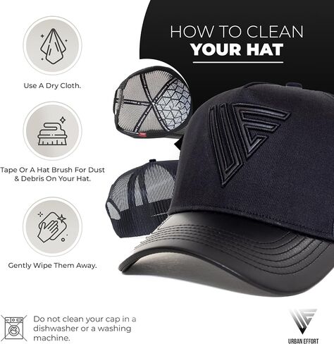 قبعة خلفية شبكية عصرية من Urban Effort - قبعة بيسبول 5-Panel قبعة سائق الشاحنة للنساء - قبعة Snapback عصرية للأماكن الخارجية in Saudi Arabia