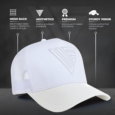 قبعة خلفية شبكية عصرية من Urban Effort - قبعة بيسبول 5-Panel قبعة سائق الشاحنة للنساء - قبعة Snapback عصرية للأماكن الخارجية in Saudi Arabia