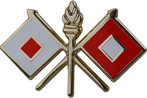 U.S. Army Signal Corps 1" Lapel Pin in Kuwait