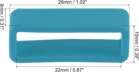 uxcell Watch Band Strap Loops, Rubber Replacement Fastener Rings Silicone Watch Holder Keeper for 22mm Width Watch Band, Yellow 4 Pcs in Kuwait