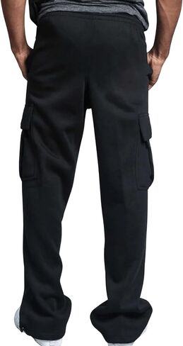 SOLY HUX Men's Drawstring High Waisted Sweatpants Casual Cargo Pants with Pockets in Saudi Arabia