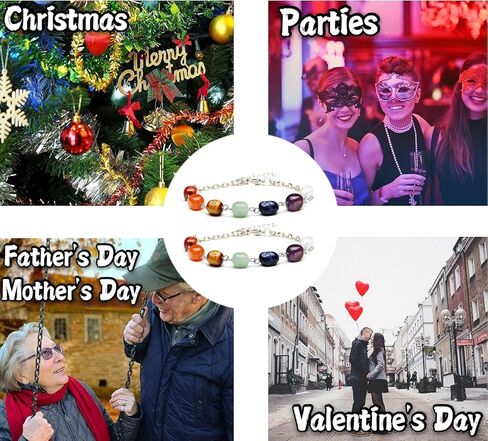 2 قطعة 7 تشاركا شفاء قابل للتعديل حجم سوار مع الحجارة الحقيقية عين النمر الأخضر افينتورين الجمشت الأحمر العقيق اللازورد العقيق مع حبل النايلون مالا اليوغا التأمل سوار للنساء الفتيات in Kuwait