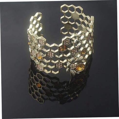 KESYOO Cuff Bracelet Bangle Bracelets Chunky Bracelet Arm Cuff Honey Bee Hive Bracelet Minimalist Bangle Bracelet Aesthetic Bee Jewelry for Women in Saudi Arabia