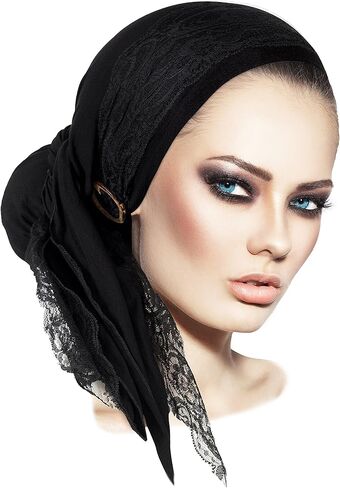 غطاء رأس شاري روز بوهو شيك للسيدات مزخرف بلف متعدد الاستخدامات مصنوع يدويًا in Kuwait