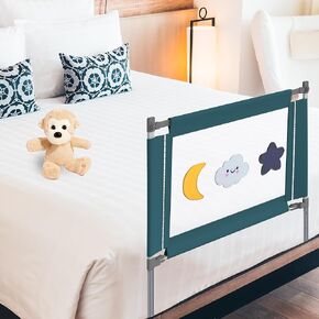 Toddler Bed Rails-Baby Bed Rail Guard Bed Rails for Queen Bed Bed Rails for King Size Bed Side Rails for Kids Safety Rails for Bed for Kids Bed Safety Rails for Children Bed Net for Baby to Not Fall.