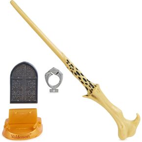 عالم السحرة هاري بوتر، عصا هيرميون جرانجر السحرية لهواة التجميع مقاس 30.48 سم مع حامل وأيقونة مصبوبة، سلسلة المخلوقات السحرية in Kuwait