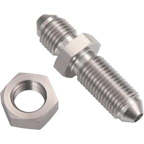 Podavelle 3AN 90 Degree Stainless Steel Bulkhead Brake Hose Fitting Adapter with Nut
