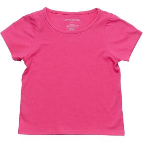 Parker and Talia Sensory Friendly Tee (as1, Numeric, Numeric_7, Numeric_8, Regular, Pink)