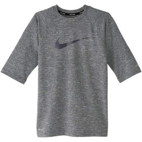 Nike Boy's 1/2 Sleeve Hydroguard (Little Kids/Big Kids) Black MD (10-12 Big Kid)