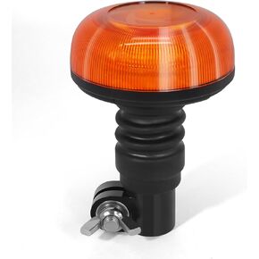 Agrieyes Amber Beacon Light 3.6Inch, Flashing Safety Warning Lights Pole Mount, LED Emergency Strobe Lights for Vehicles, Construction Caution Hazard Lights for Truck Tractor Golf Carts Snow Plow
