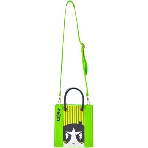 Concept One Fred Segal The Powerpuff Girls Tote Bag, Women's Mini Travel Handbag Side Purse with Adjustable Crossbody Shoulder Strap, Mojo Jojo