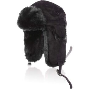 Aurya الشتاء الصياد قبعة للجنسين Ushanka الطيار الروسية قبعة في الهواء الطلق الصيد التزلج قبعة قبعة مع الأذن رفرف