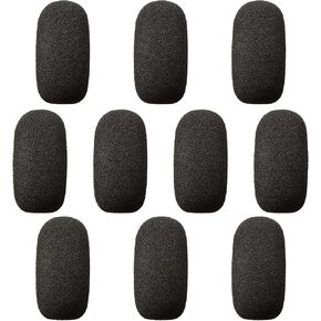 Microphone Windscreen, 10 Pack Mini Foam Mic Covers, High-Density Foam Protection for Small Lapel Lavalier Headset Microphones Shotgun and Condenser Microphones