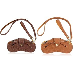 KAFTKO Glasses Case, Ultra-thin soft Leather Manufacturing, Portable Sunglasses Bag, Essential for Travel, Vacation, Outdoors