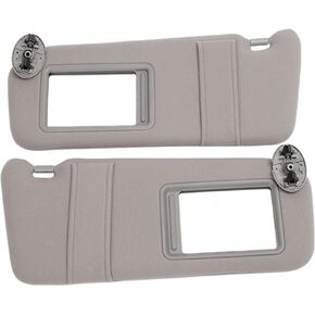 زوج من حاجبات الشمس باللون البيج حاجب الشمس لليسار واليمين متوافق مع 2007 2008 2009 2010 2011 Toyota Camry بدون فتحة سقف واستبدال الضوء لـ 74320-06780-E0، 74310-06750-E0 in Kuwait