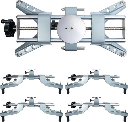 3D DSP Alignment Wheel Clamp & Magnetic Adapter for Camber Castor Gauges - Essential Wheel Alignment Kit Accessory - Fits 11-25" Rims (4 Clamps) in Saudi Arabia