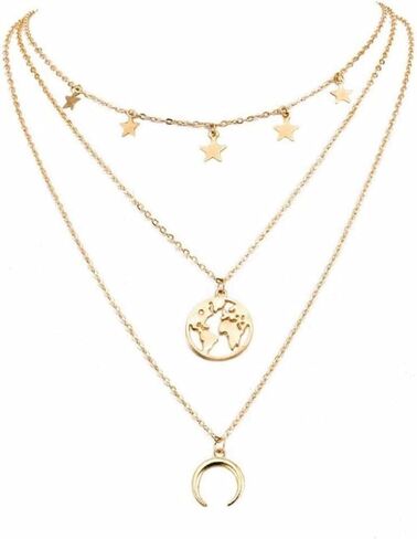 Bling Queen Women's Gold Plated Multilayer Cubic Zirconia Charm Bracelet in Saudi Arabia