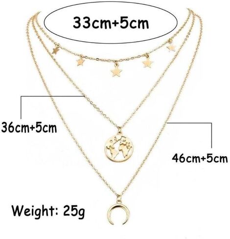 Bling Queen Women's Gold Plated Multilayer Cubic Zirconia Charm Bracelet in Saudi Arabia
