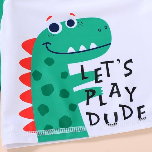 Happy Town Toddler Boys Swimsuits Rashguard Sets Long Sleeve Swim Shirt Trunk Bathing Suits Swimwear Summer Outfits Clothes in Kuwait