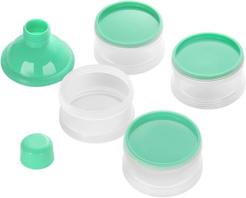 Accmor Formula Dispenser On The Go, 4 Compartments Stackable Formula Container for Travel, Baby Milk Powder Kids Snack Container, BPA Free ﻿ in Saudi Arabia