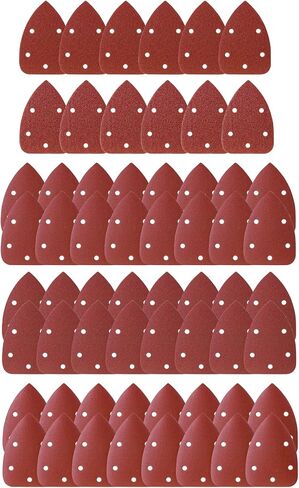 Bates- Mouse Detail Sander Sandpaper, 30 pcs, 40/80/120/180/240 Grits, Sanding Pads, Mouse Sander Pads, Mouse Sandpaper in Saudi Arabia