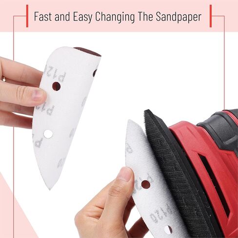 Bates- Mouse Detail Sander Sandpaper, 30 pcs, 40/80/120/180/240 Grits, Sanding Pads, Mouse Sander Pads, Mouse Sandpaper in Saudi Arabia