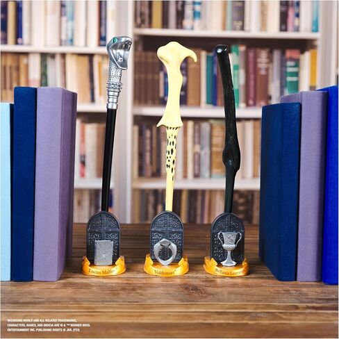 عالم السحرة هاري بوتر، عصا هيرميون جرانجر السحرية لهواة التجميع مقاس 30.48 سم مع حامل وأيقونة مصبوبة، سلسلة المخلوقات السحرية in Kuwait