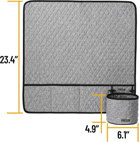 2in1 Sewing Machine Accessories, Includes Sewing Machine Dust Cover and Mat for Brother, Singer, Bernina and Most Machines Grey in Kuwait