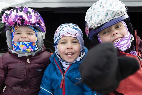 BLACKSTRAP Kids The Hood Balaclava - Cold Weather Face Mask (Building Blocks) in Saudi Arabia