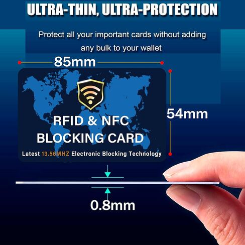 SaiTech IT 10 Pack RFID Blocking Card NFC Contactless Debit/Credit Card ATM Passport Protector ideal for Men & women slim with World map design perfectly fit in wallet(White) in Saudi Arabia