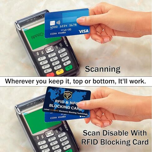SaiTech IT 10 Pack RFID Blocking Card NFC Contactless Debit/Credit Card ATM Passport Protector ideal for Men & women slim with World map design perfectly fit in wallet(White) in Saudi Arabia