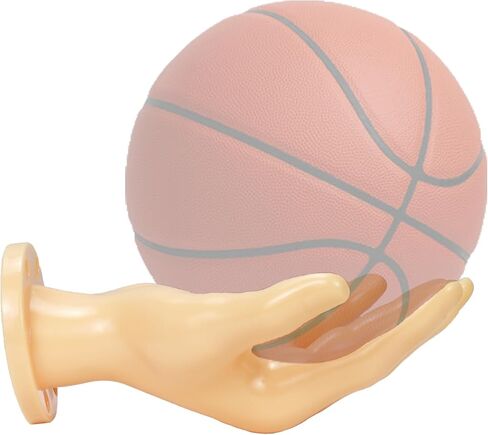 Hand Shaped Basketball Holder Wall Mount Gifts Basketball Room Decor Accessories Art Ball Decor Stand for Basketball, Football, Soccer, Volleyball in Saudi Arabia