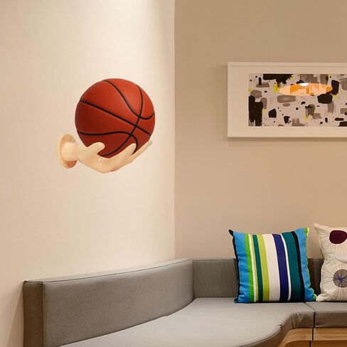 Hand Shaped Basketball Holder Wall Mount Gifts Basketball Room Decor Accessories Art Ball Decor Stand for Basketball, Football, Soccer, Volleyball in Saudi Arabia