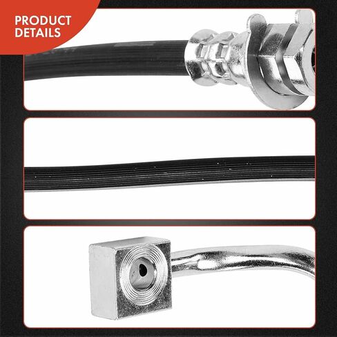 خرطوم الزيت الهيدروليكي للفرامل الأمامية اليمنى للراكب A-Premium متوافق مع Ford F-250 Super Duty، F-350 Super Duty، 1999 2000 2001 2002 2003 2004، الدفع الرباعي فقط in Kuwait