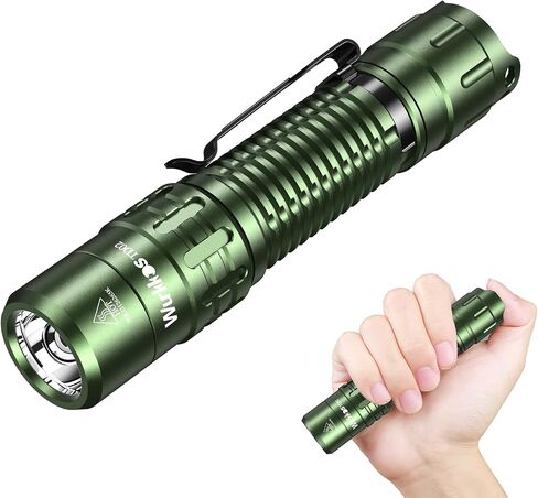 Wurkkos TD02 Led Flashlight, Super Bright Pocket Flashlights Rechargeable,High Lumens Tactical Flashlight EDC Flash Light with Type C Charging Port Tail Switch for Outdoor and Indoor Activities in Saudi Arabia