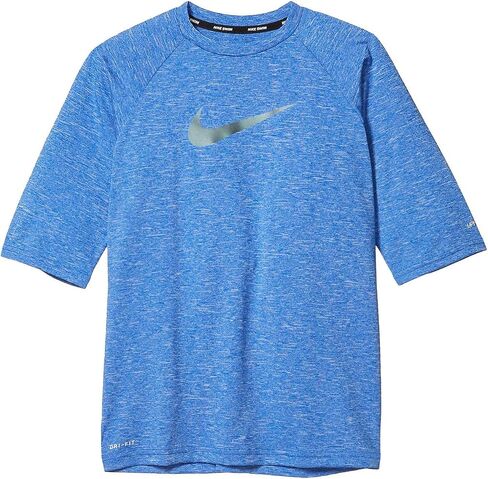 Nike Boy's 1/2 Sleeve Hydroguard (Little Kids/Big Kids) Black MD (10-12 Big Kid) in Saudi Arabia