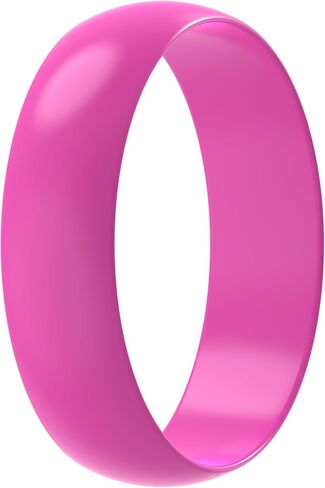 ThunderFit Silicone Wedding Ring for Women - 1 Ring (Rose Gold, 4-4.5 (15.60mm) in Saudi Arabia