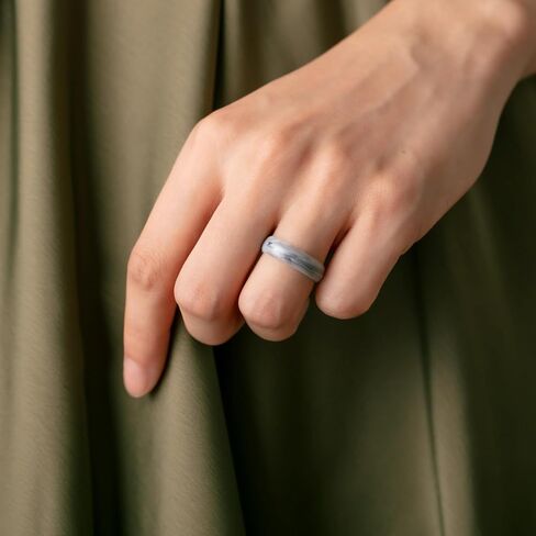 ThunderFit Silicone Wedding Ring for Women - 1 Ring (Rose Gold, 4-4.5 (15.60mm) in Saudi Arabia