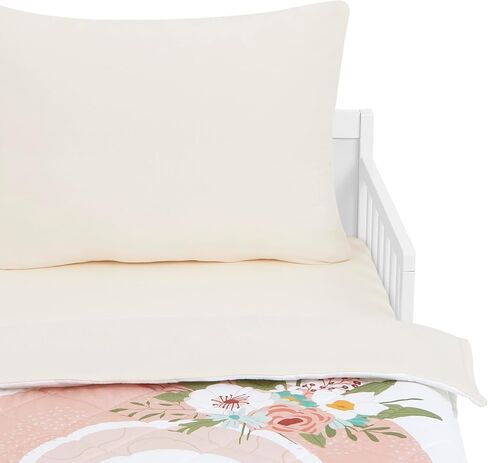 Evolur I Heart You 3 Piece Toddler Bedding Set, Super Soft and Breathable Toddler Bedding, Machine Washable, Includes Fitted Sheet, Comforter and Pillow Case in Saudi Arabia