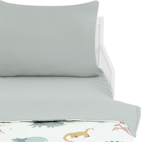 Evolur I Heart You 3 Piece Toddler Bedding Set, Super Soft and Breathable Toddler Bedding, Machine Washable, Includes Fitted Sheet, Comforter and Pillow Case in Saudi Arabia