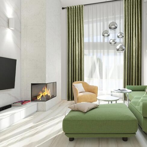 Weenye Drapes for Living Room 96 inch Length 2 Panels in Saudi Arabia
