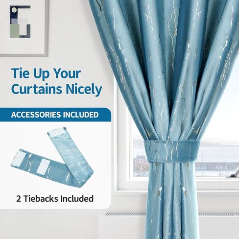 Weenye Drapes for Living Room 96 inch Length 2 Panels in Kuwait