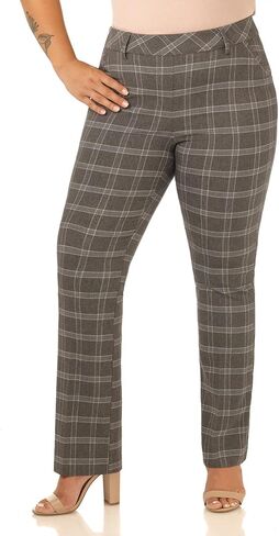 Rekucci Curvy Woman Ease into Comfort Barely Bootcut Plus Size Pant (18W, Oatmeal) in Saudi Arabia