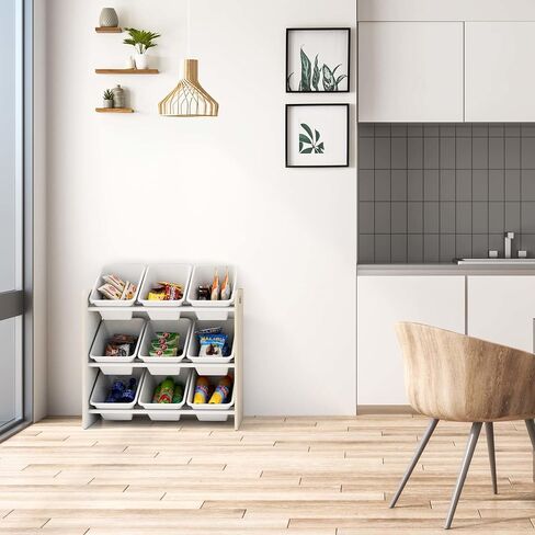 منظم تخزين الألعاب Humble Crew Forever مع 9 صناديق تخزين، أبيض/وردي/أرجواني/أكوا in Kuwait