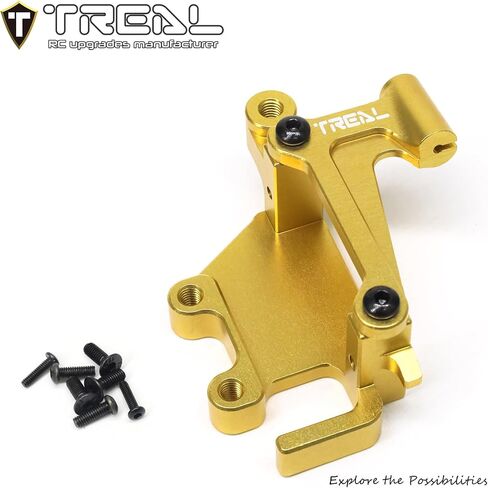 TREAL Promoto-MX Caliper Servo Mount Aluminum 7075 Upgrades for LOSI 1/4 Promoto MX Motorcycle (Black) in Saudi Arabia
