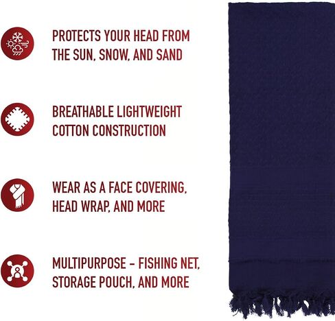 Rothco Solid Color Shemagh-Tactical Desert Scarf in Saudi Arabia